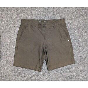 Vuori Meta Shorts Mens Size 32 (34x8) Chino Green